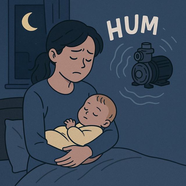 半夜被抽水馬達吵醒？